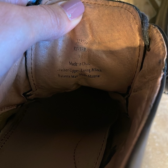 Franco Fortini Black Leather Shoes. Size 9.5 Men’s - Picture 6 of 8